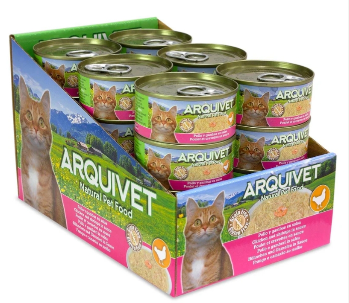 Arquivet Cat Wet Chicken with Prawns 80g