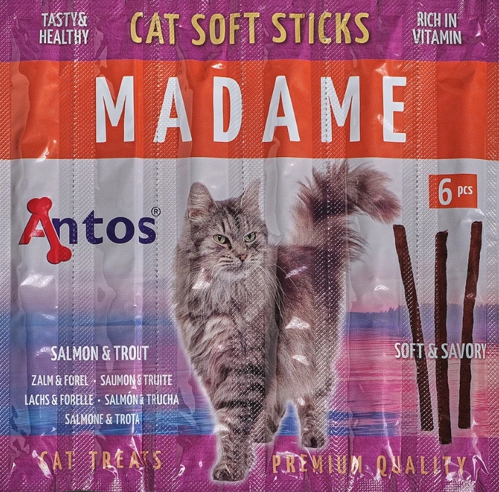 Cat Soft Sticks Madame - Salmon&Trout 6 pieces