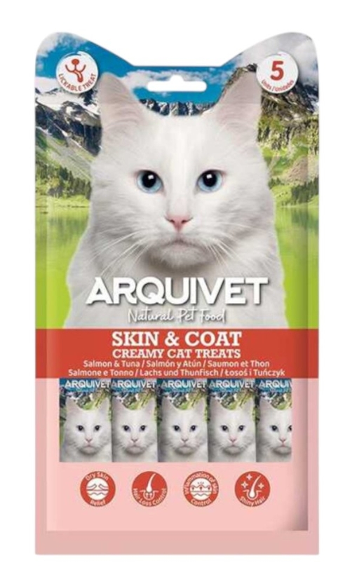 Creamy Salmon & Tuna Skin & Coat Formula, 70g - 5pcs