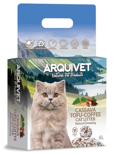 Cassava Tofu Coffee Clumping Cat Litter 6Ltr
