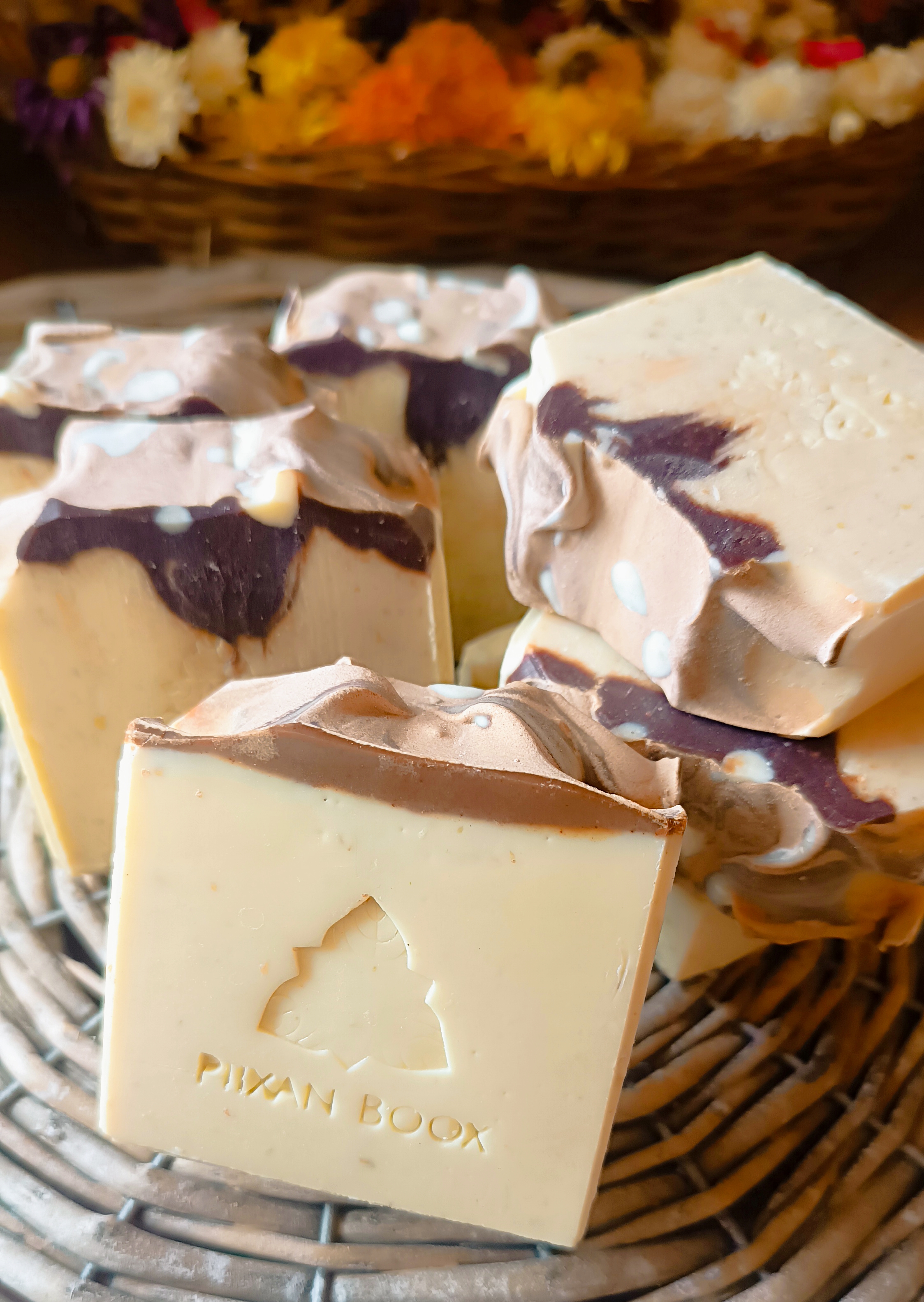 Jabón artesanal de avena y cacao