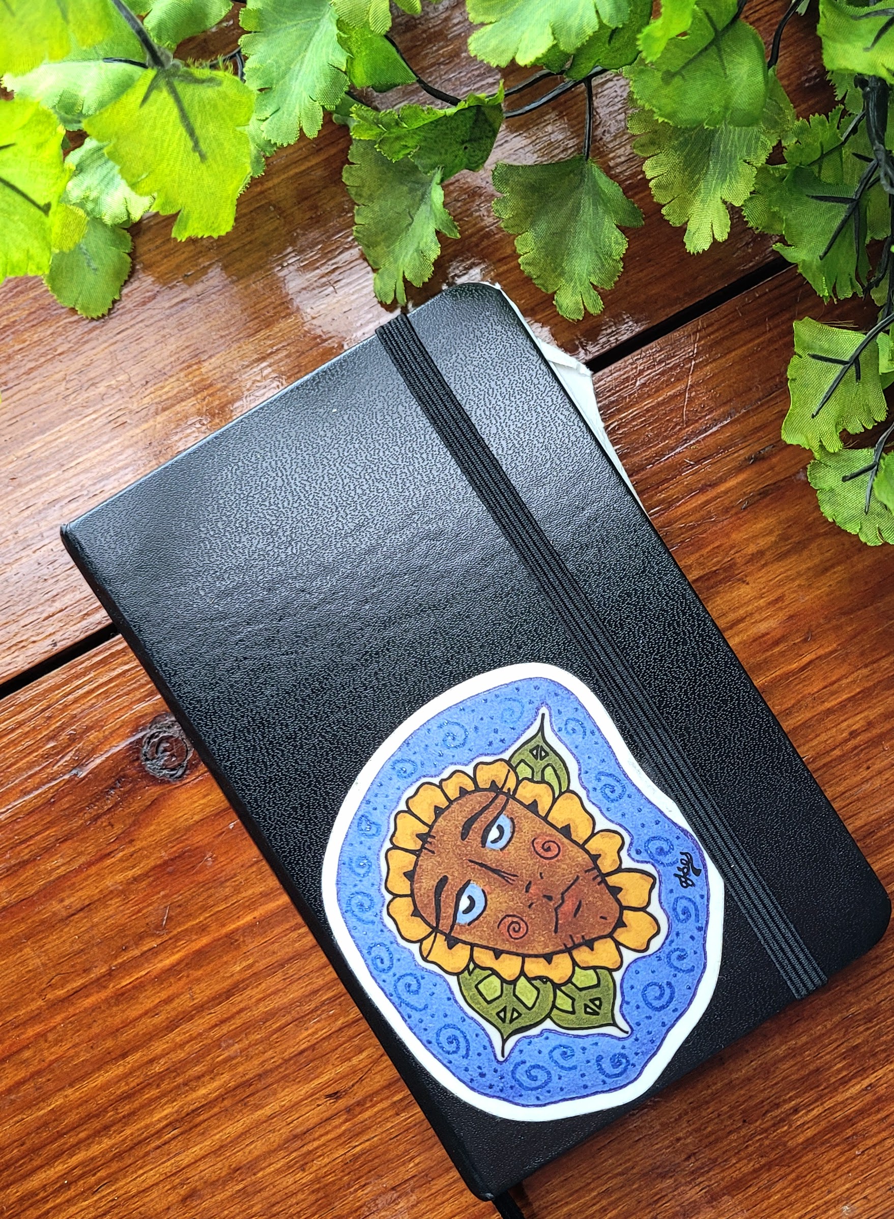 Flower Face Sunflower Sticker