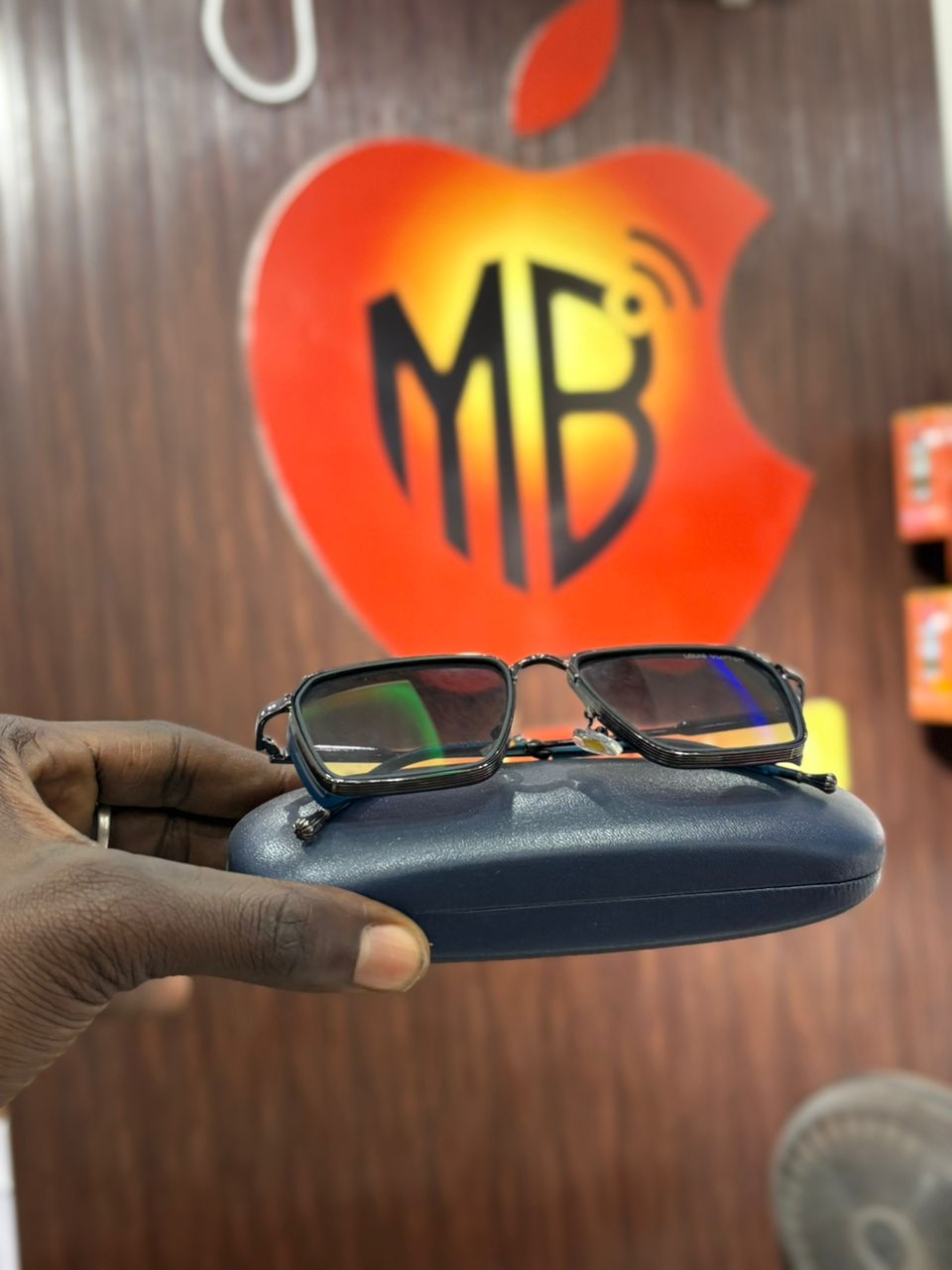 Lunettes rectangulaires de blocage de lumière bleue