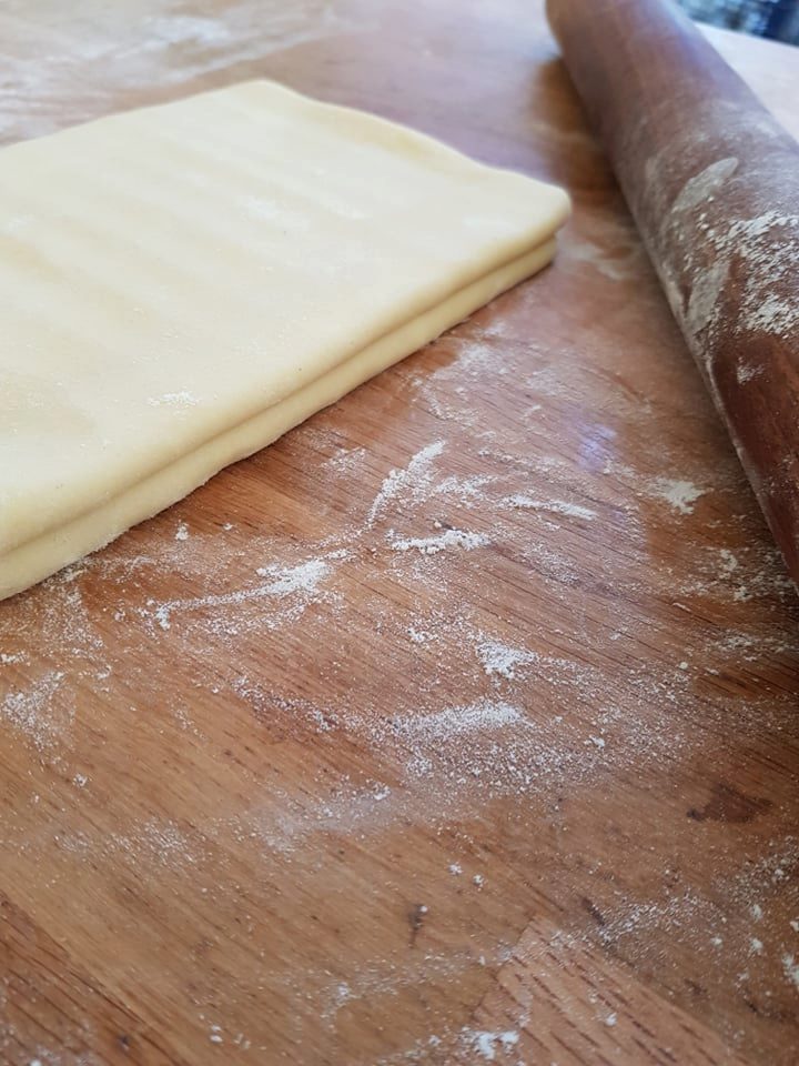 Feuilletage vanille et caramel