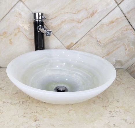 White Onyx Wash Basin