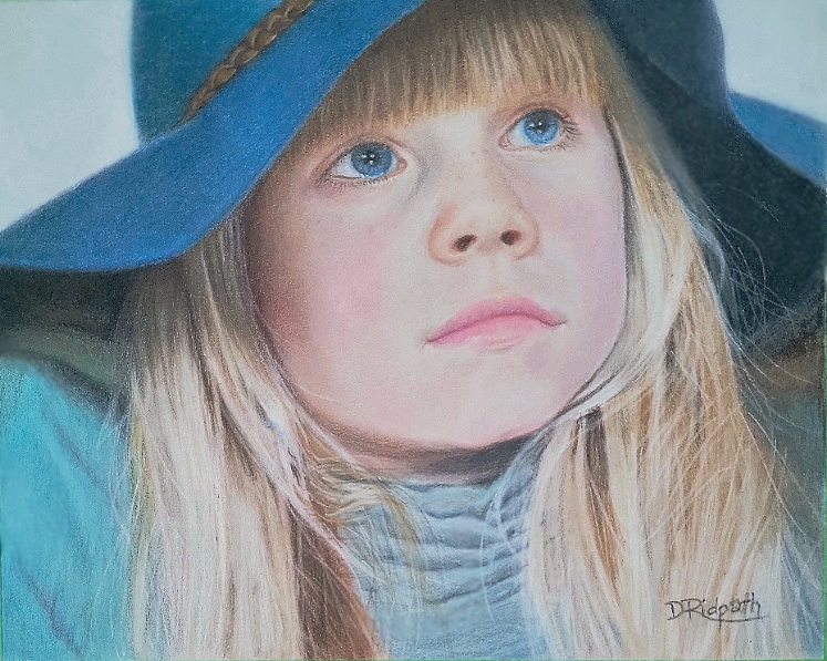 Girl in the Blue Hat