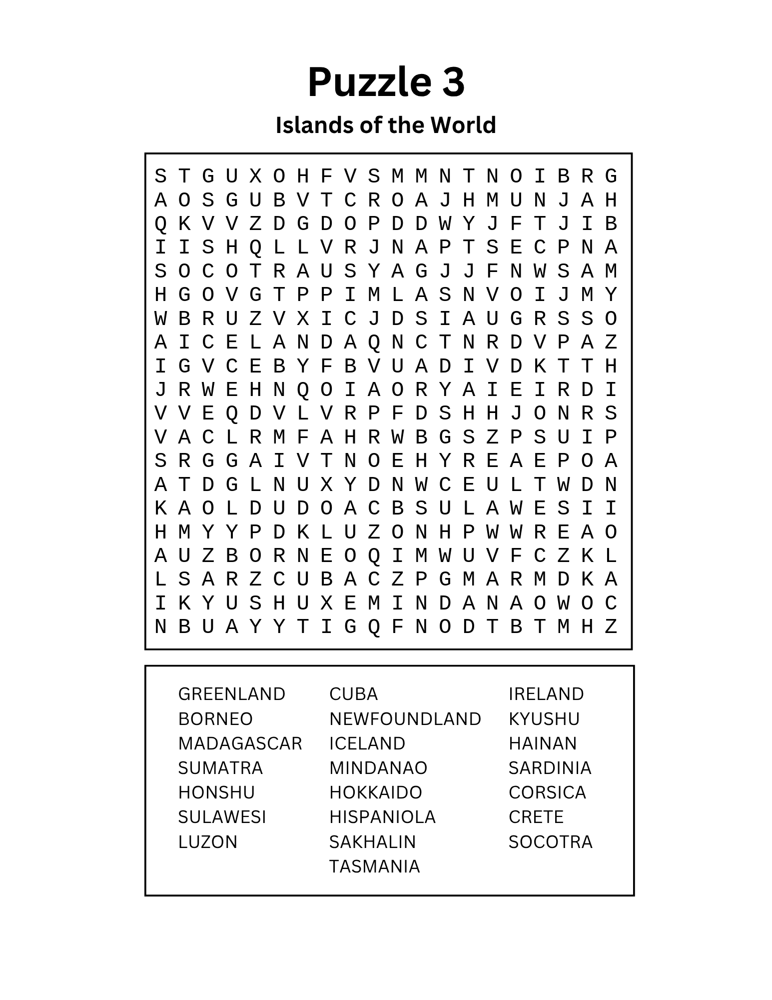 Around the World in 80 Puzzles