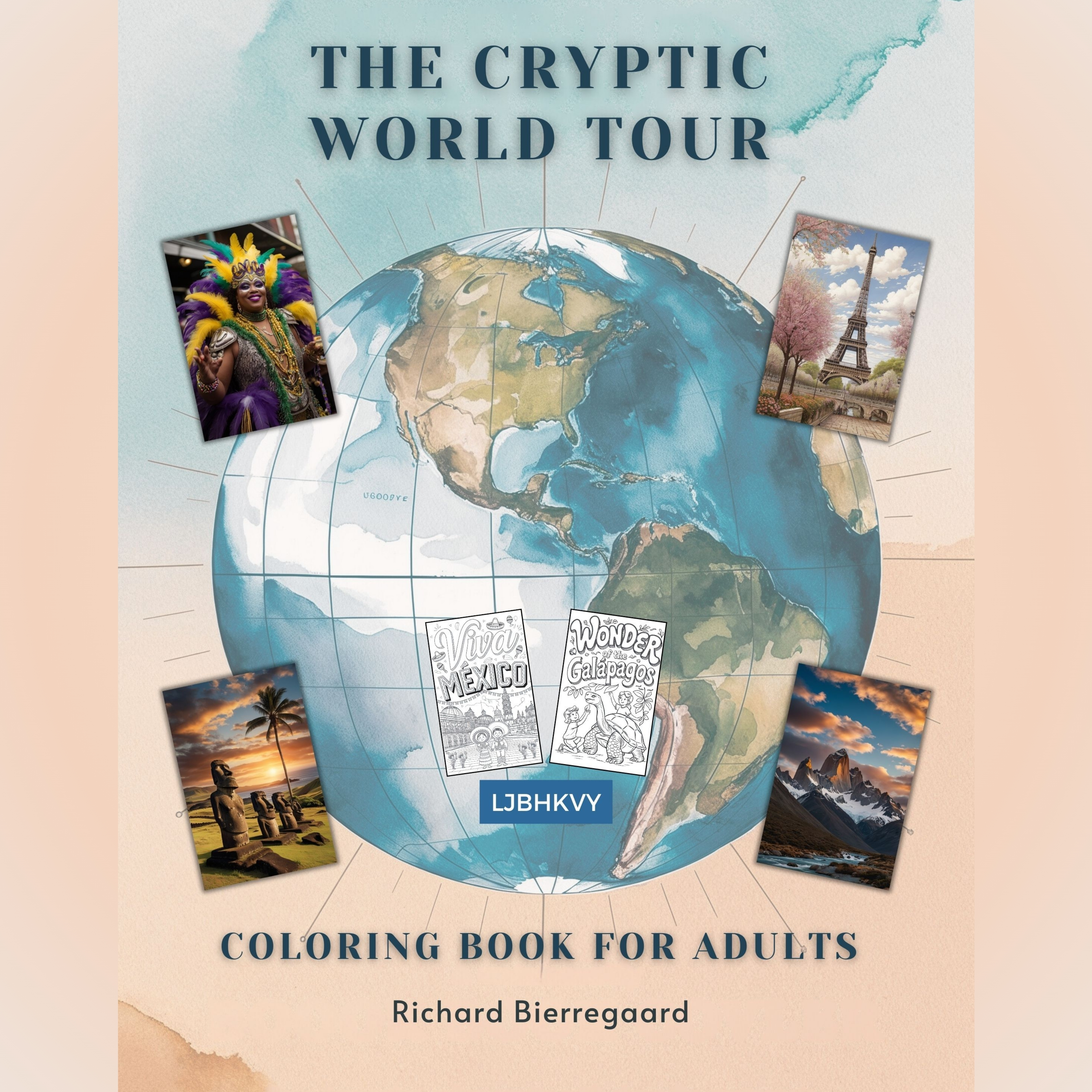 The Cryptic World Tour Adult Coloring Book