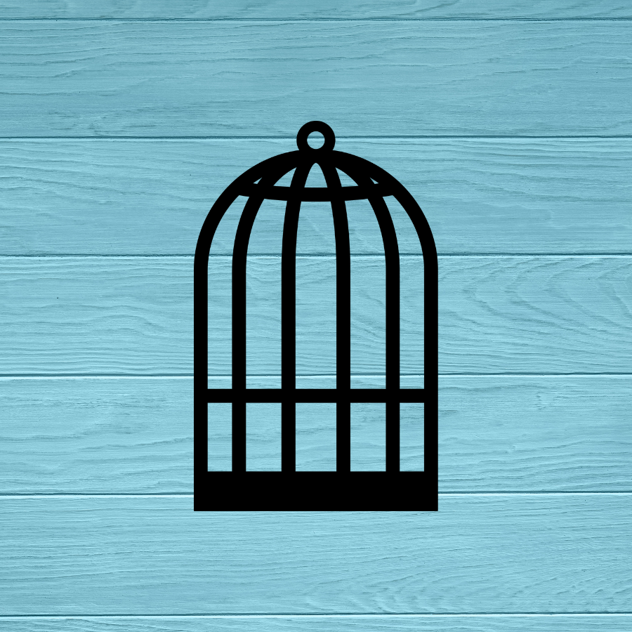 Bird Cage Decal | Sticker