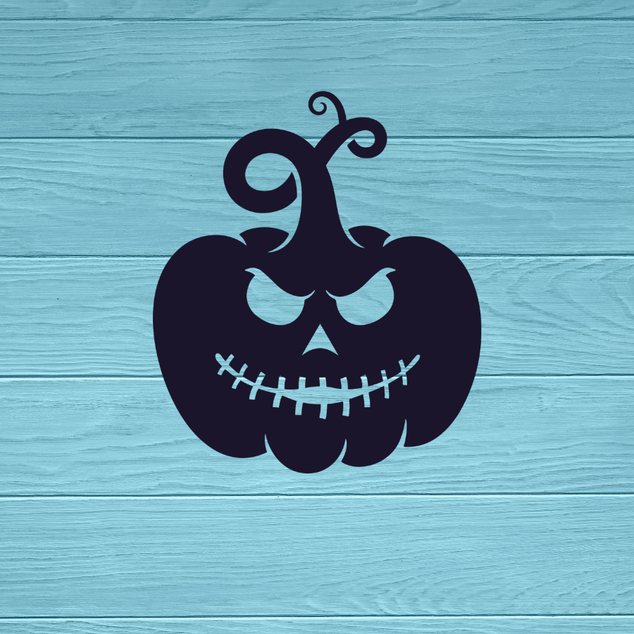 Scary Jack o Lantern Pumpkin Decal | Sticker