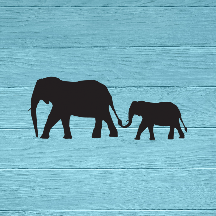 Elephant Family Decal | Sticker