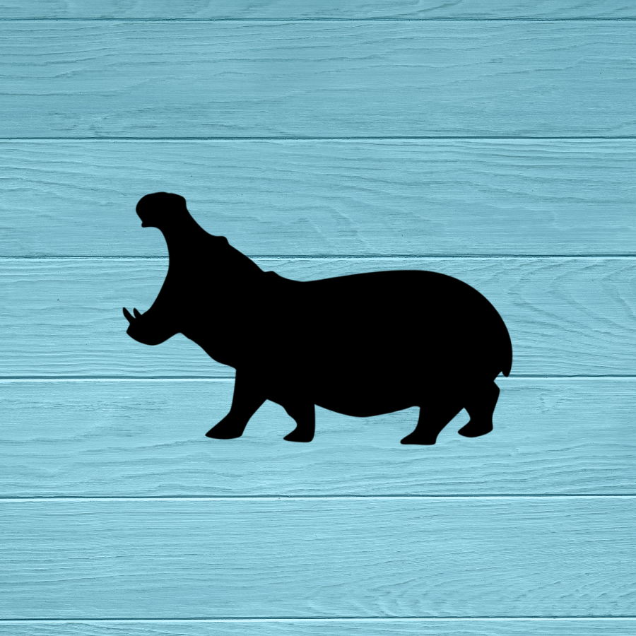 Hippo Decal | Sticker
