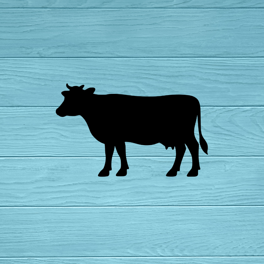 Cow Silhouette Vinyl Decal Sticker