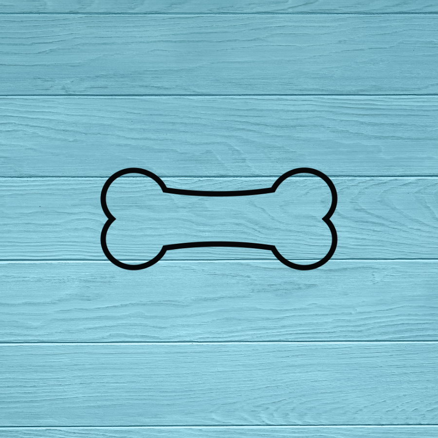 Dog Bone Outline Decal | Sticker