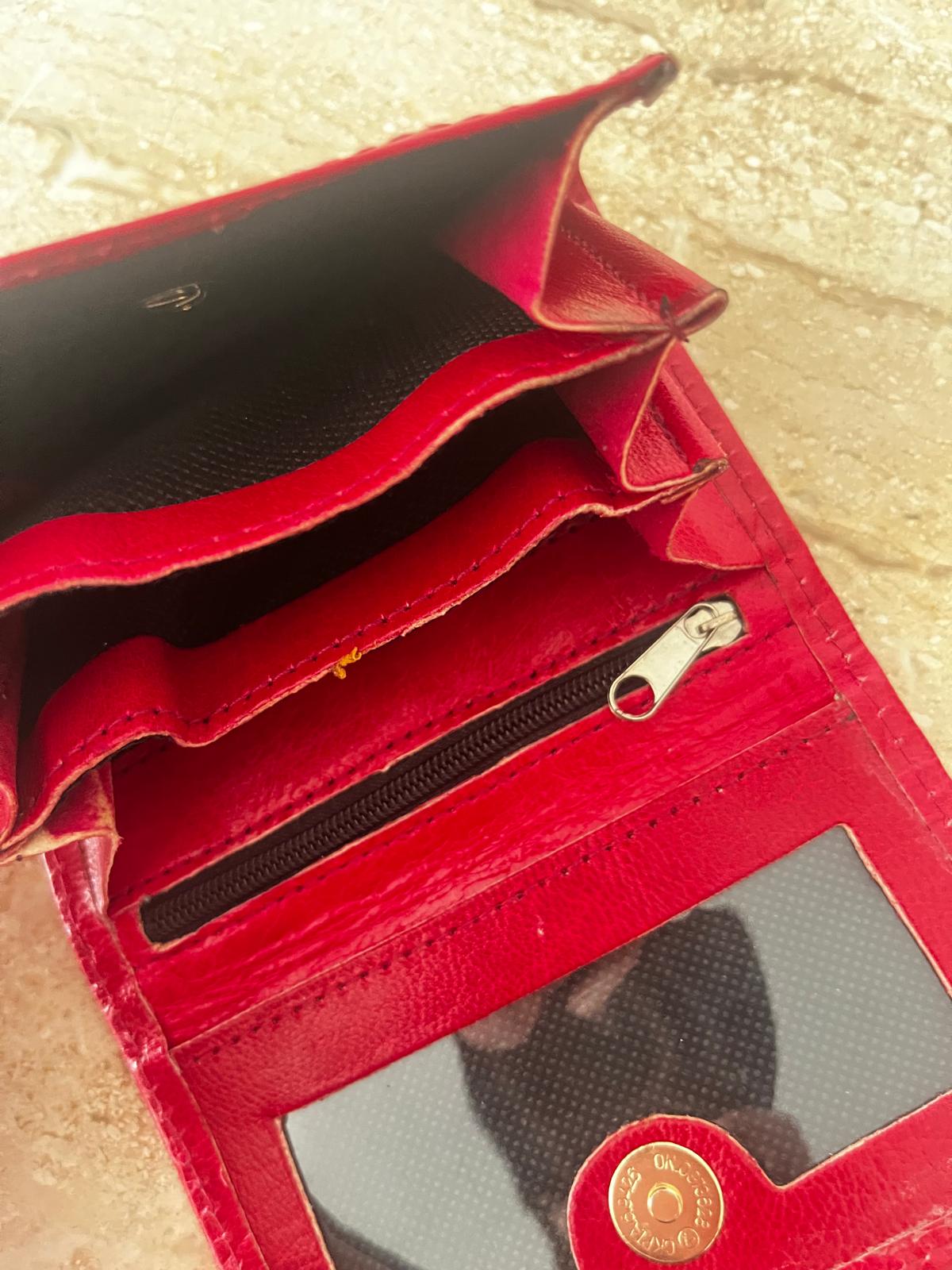 Red Leather Wallet