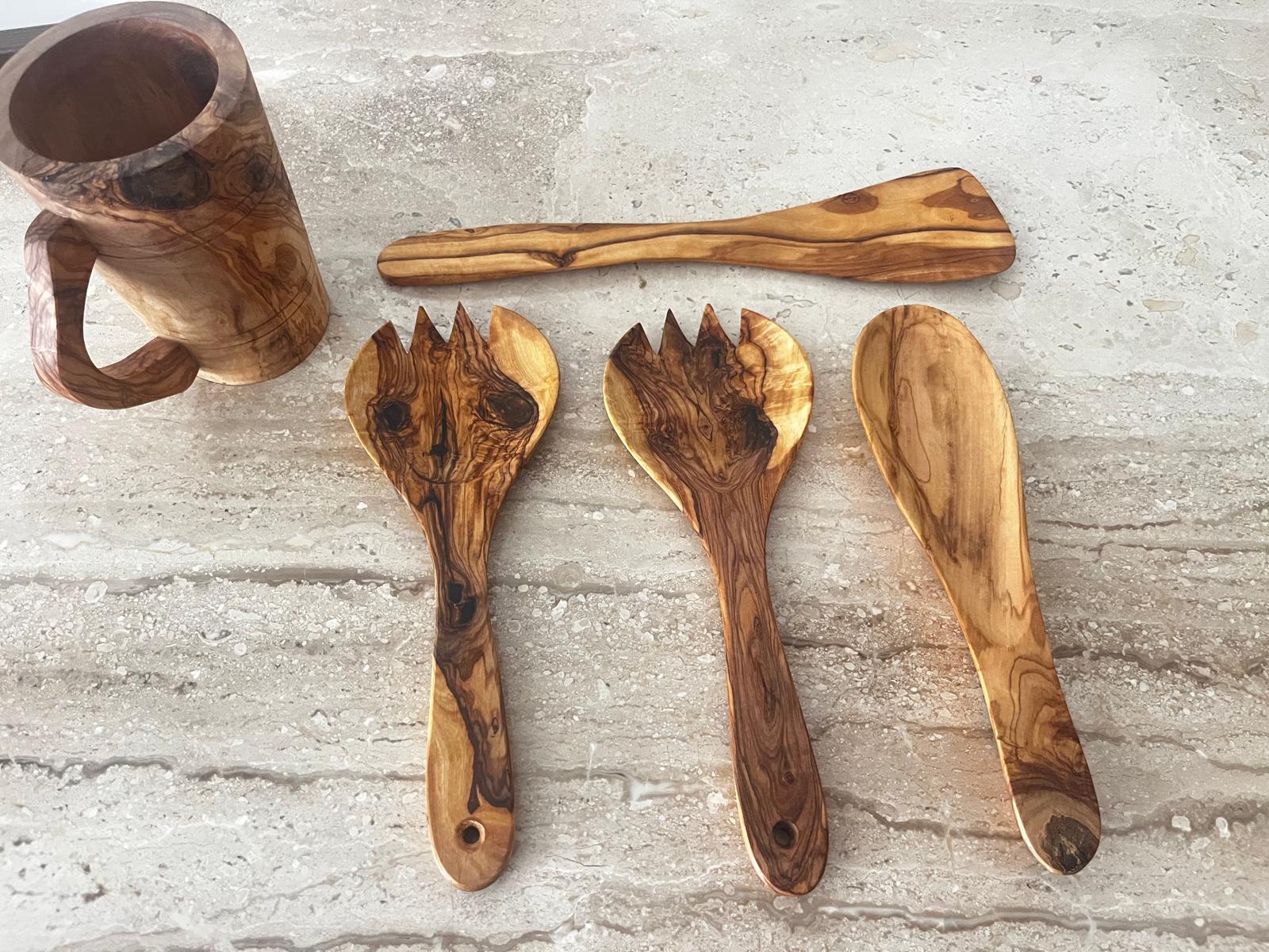 Olive Wood Utensil Set