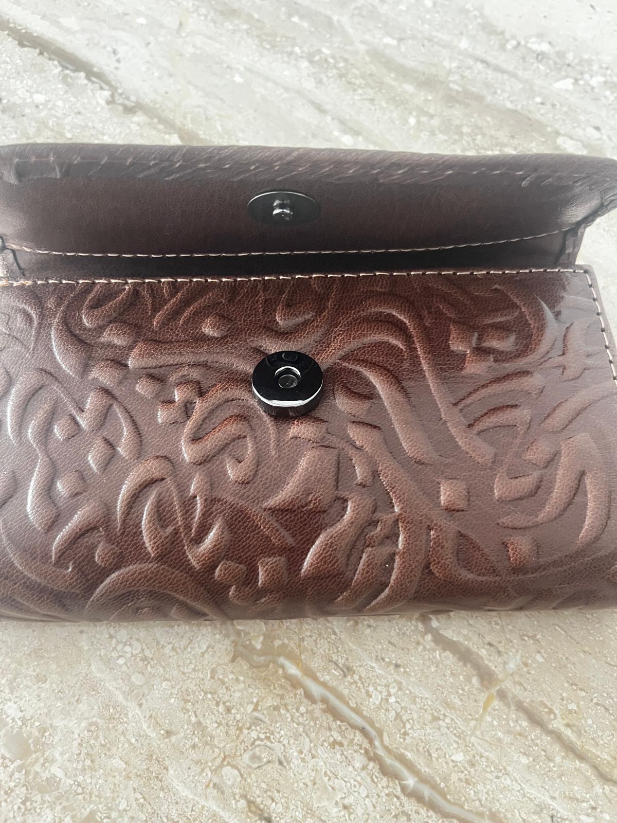 Embossed Leather Wallet