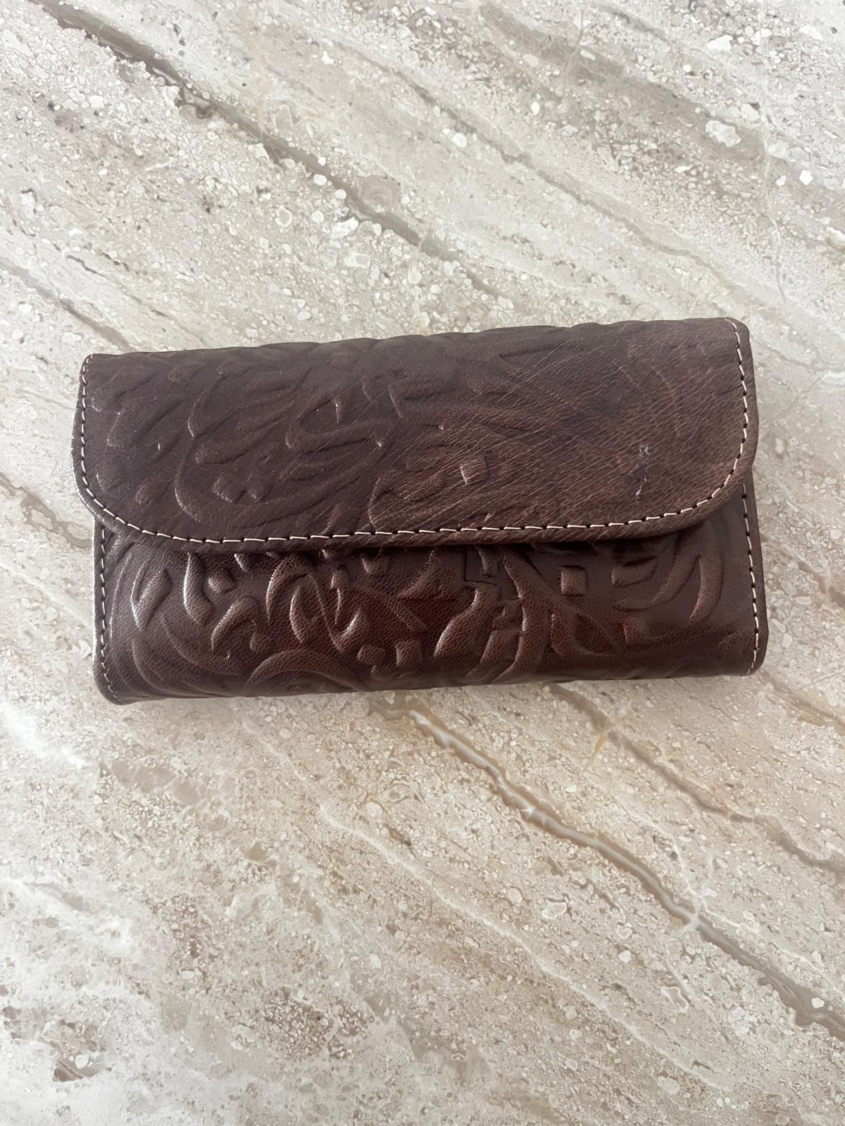 Embossed Leather Wallet