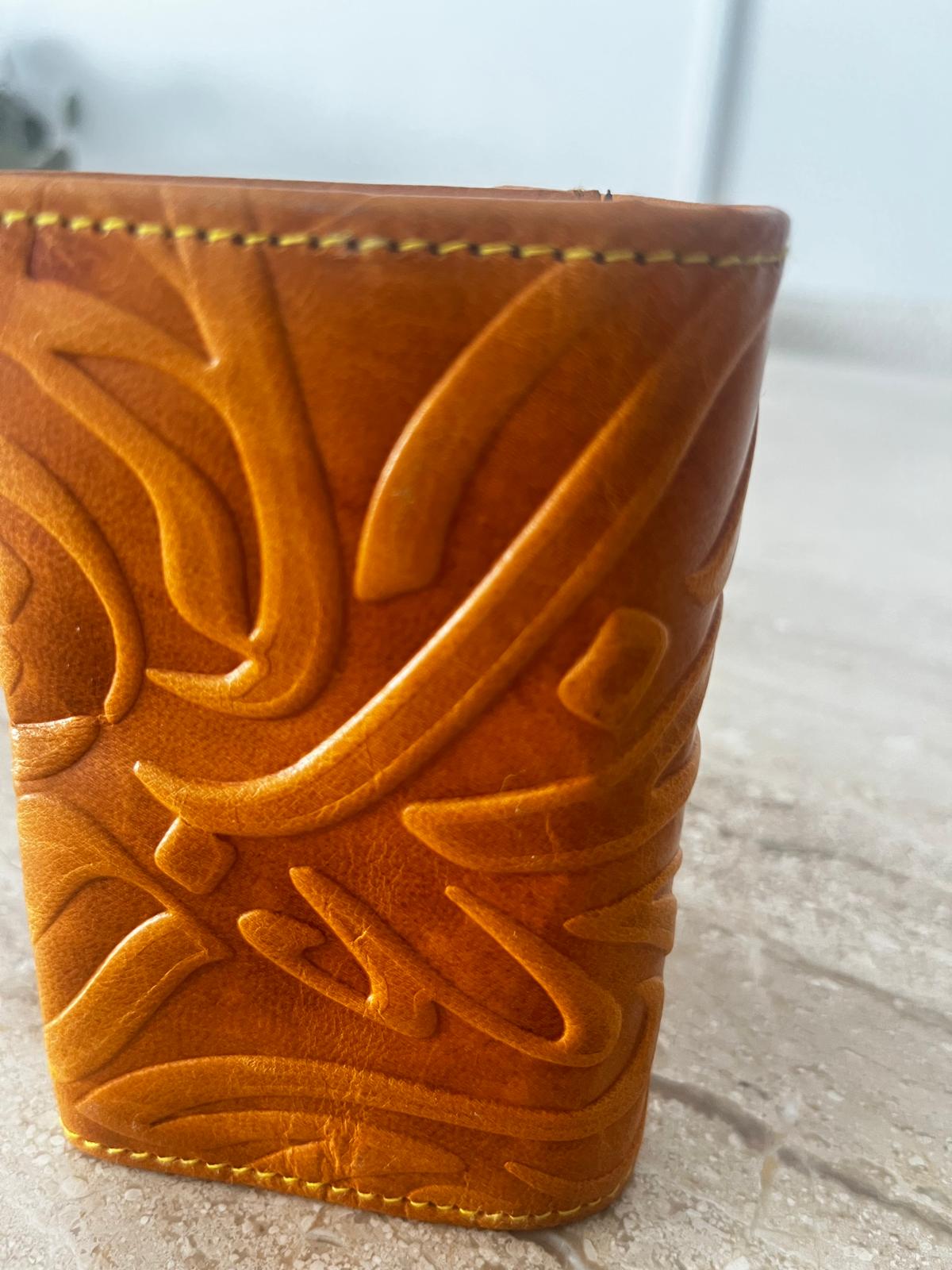 Leather Embossed Cup Sleeve