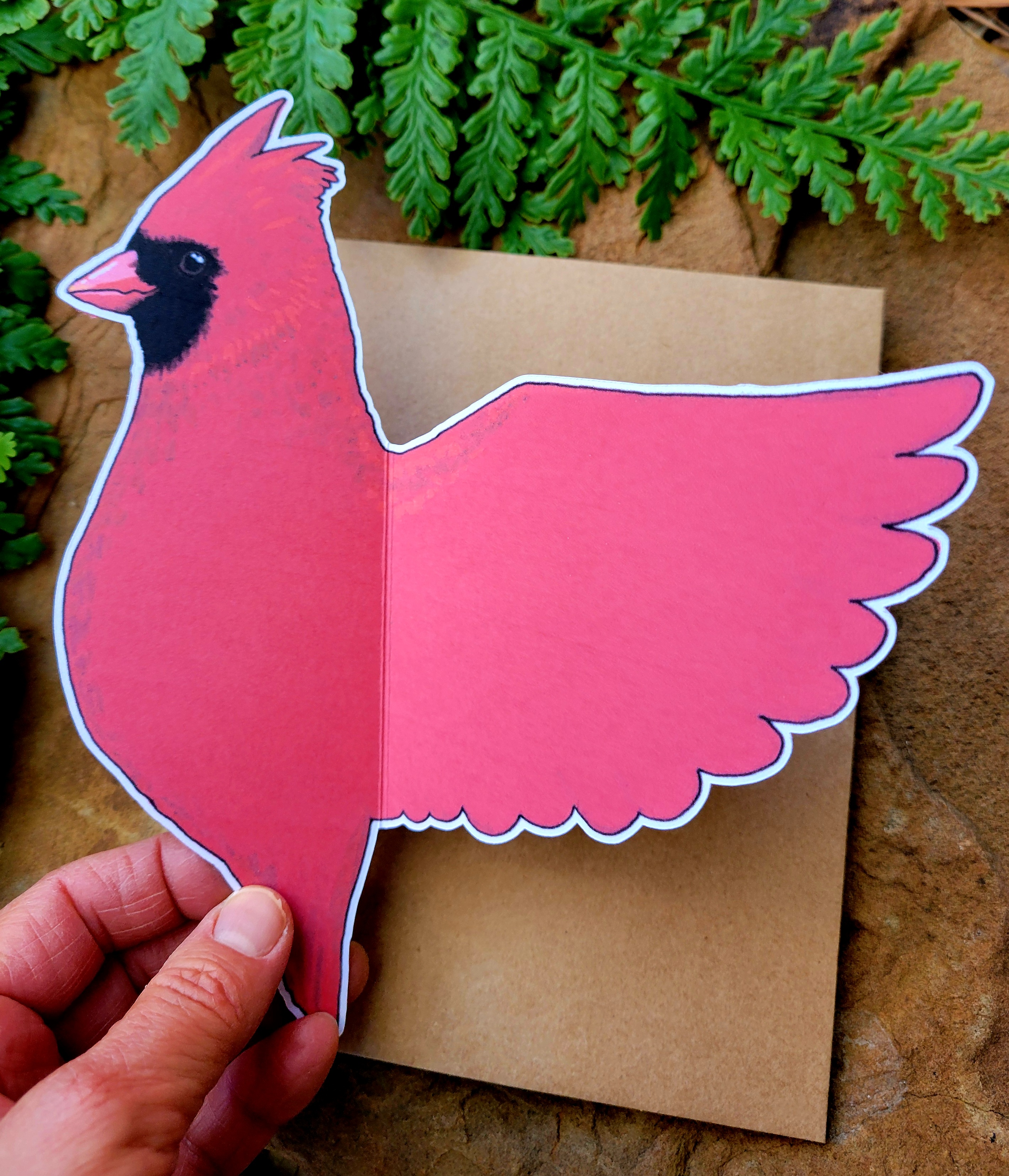 Northern Cardinal cards, set of 2