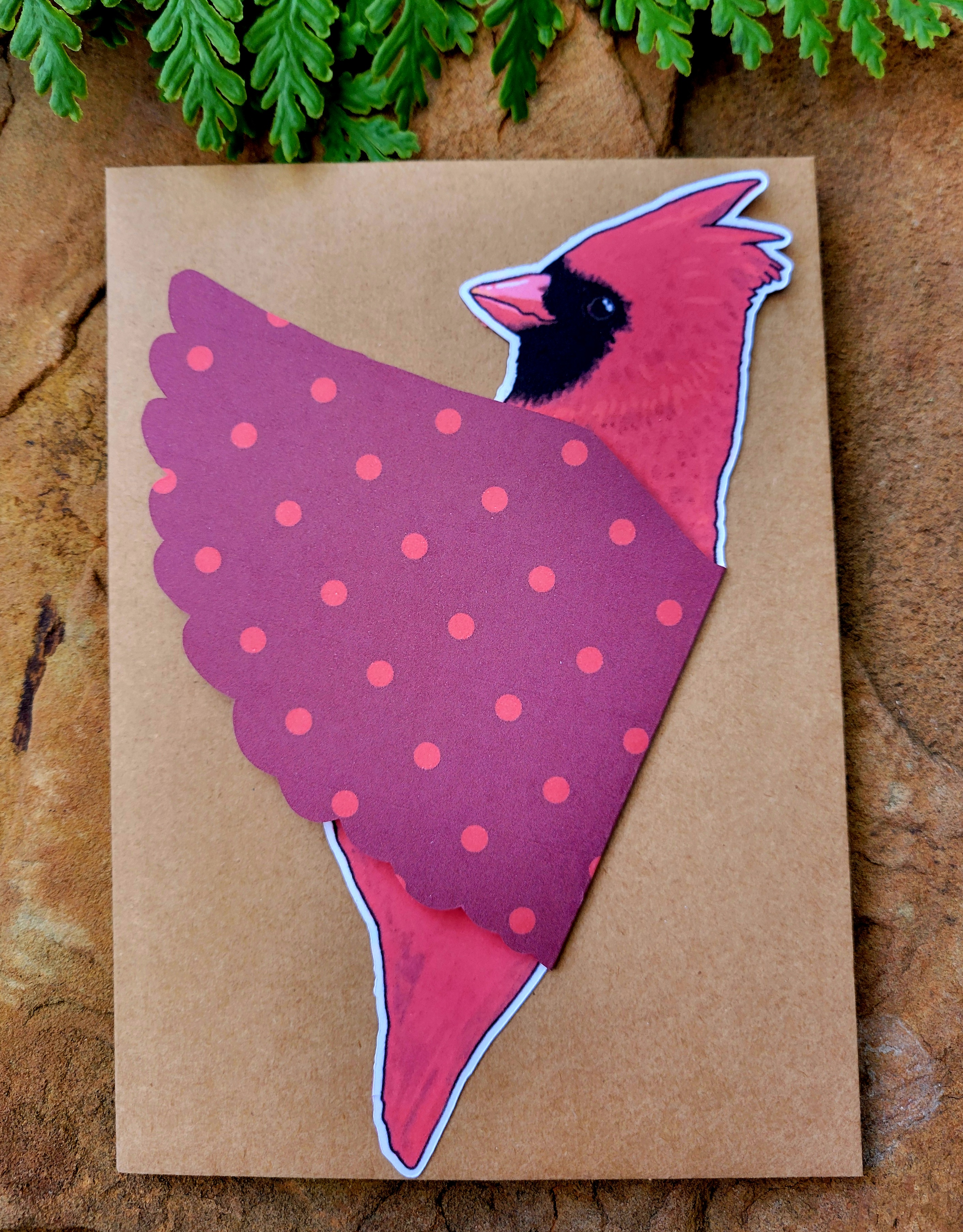 Northern Cardinal cards, set of 2