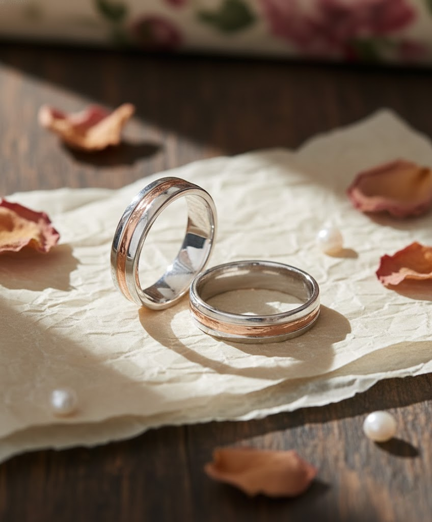 Anillos de Matrimonio con Oro Tricolor