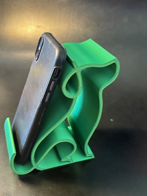 Dog phone holder.