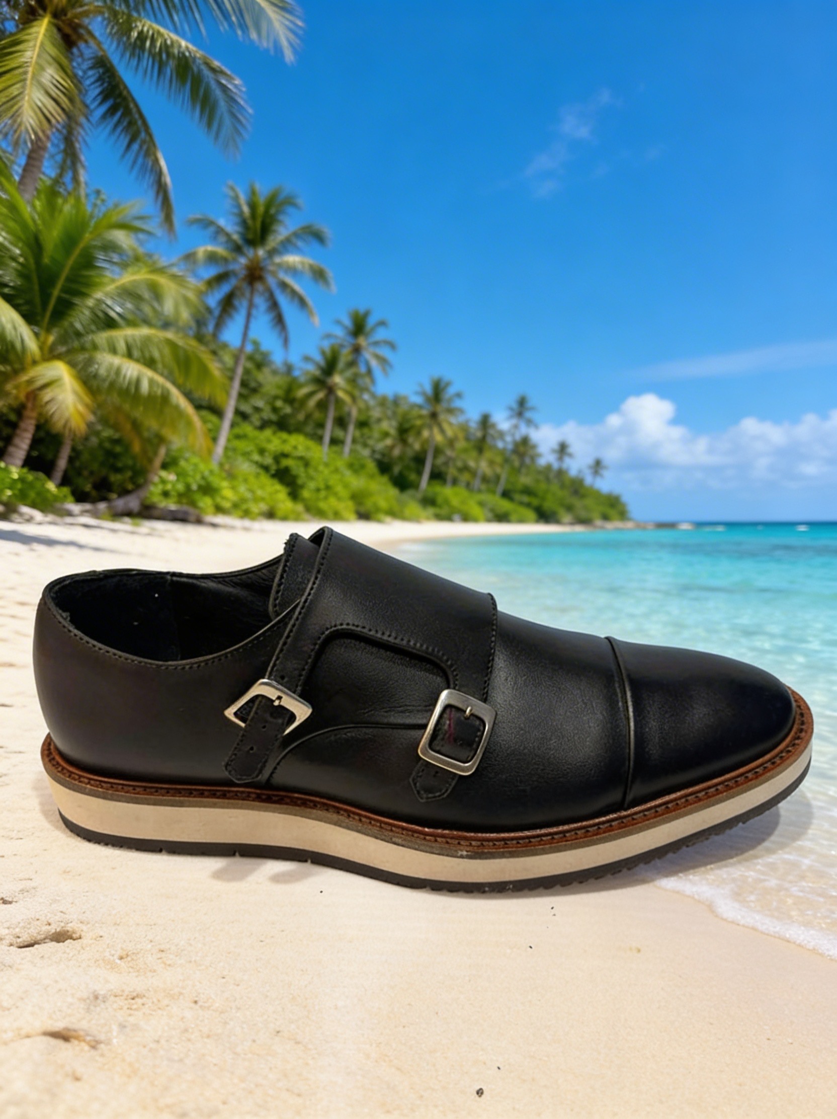 Zapato Monk Strap Negro