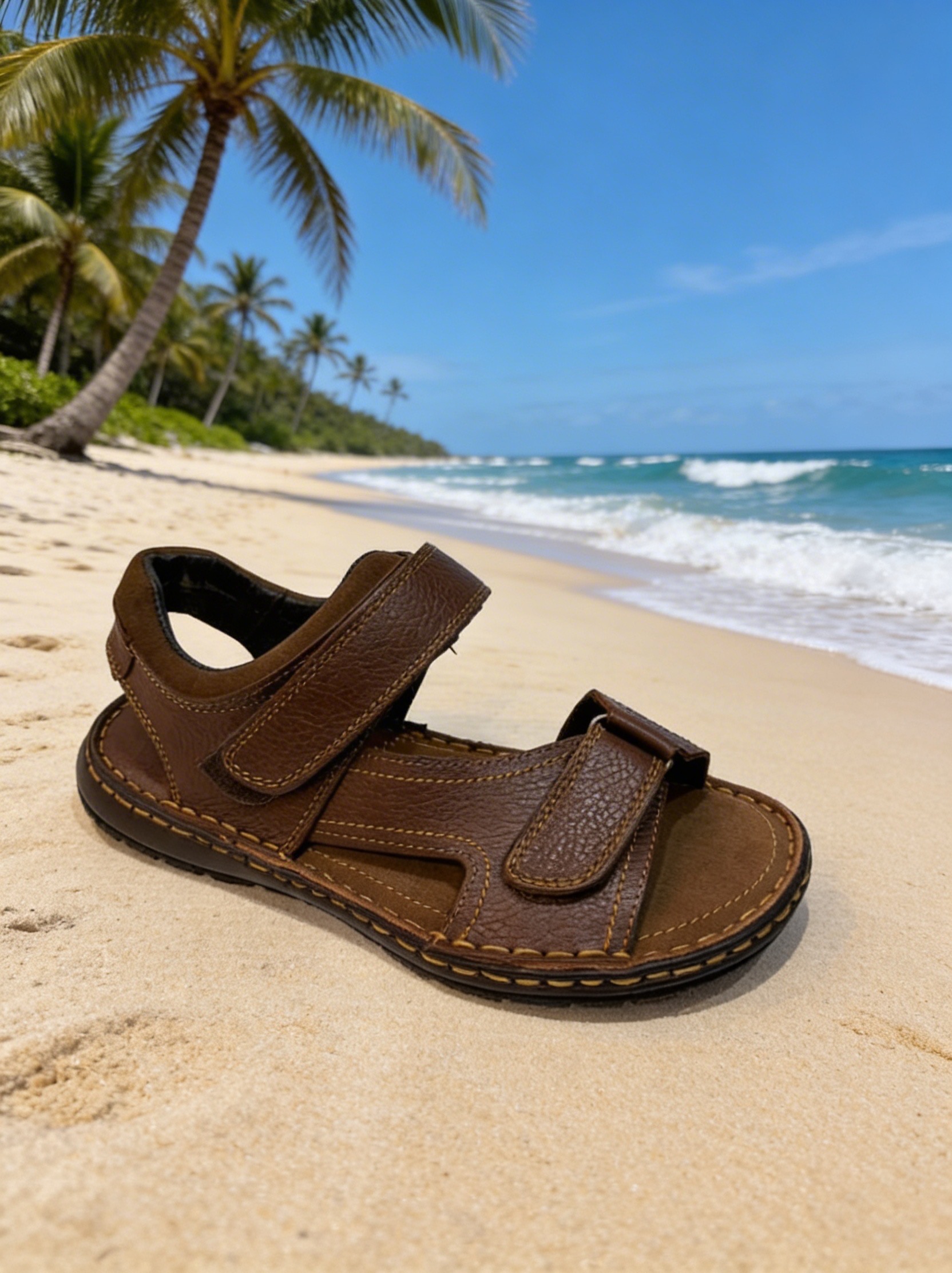 Sandalia de cuero para hombre