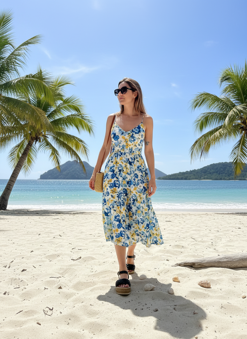 Sandalia plataforma estilo trenzado