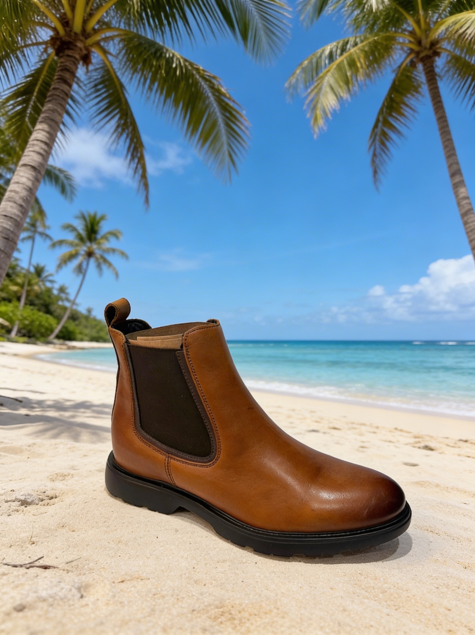 Bota Chelsea de Cuero