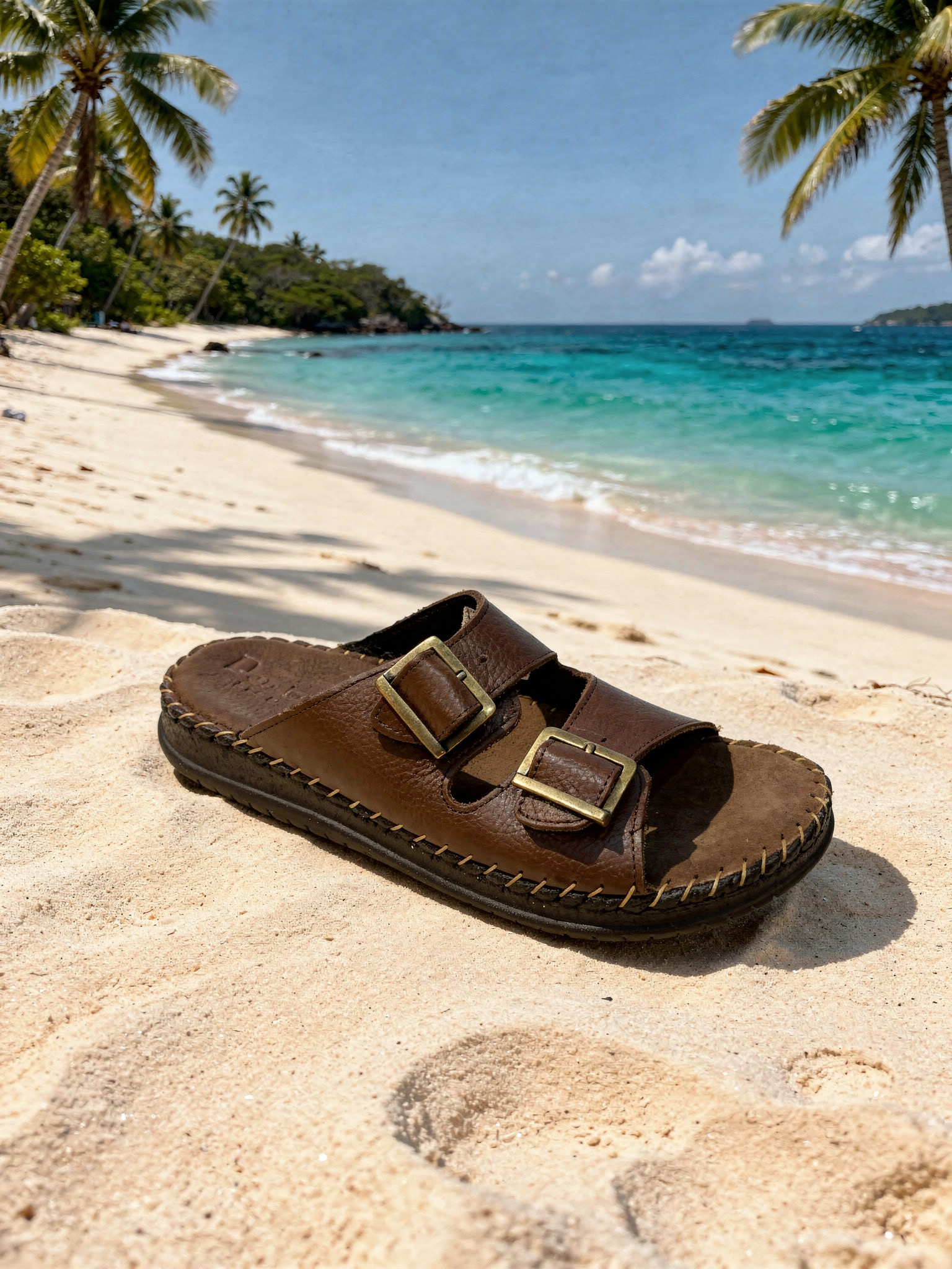 Sandalia de cuero artesanal