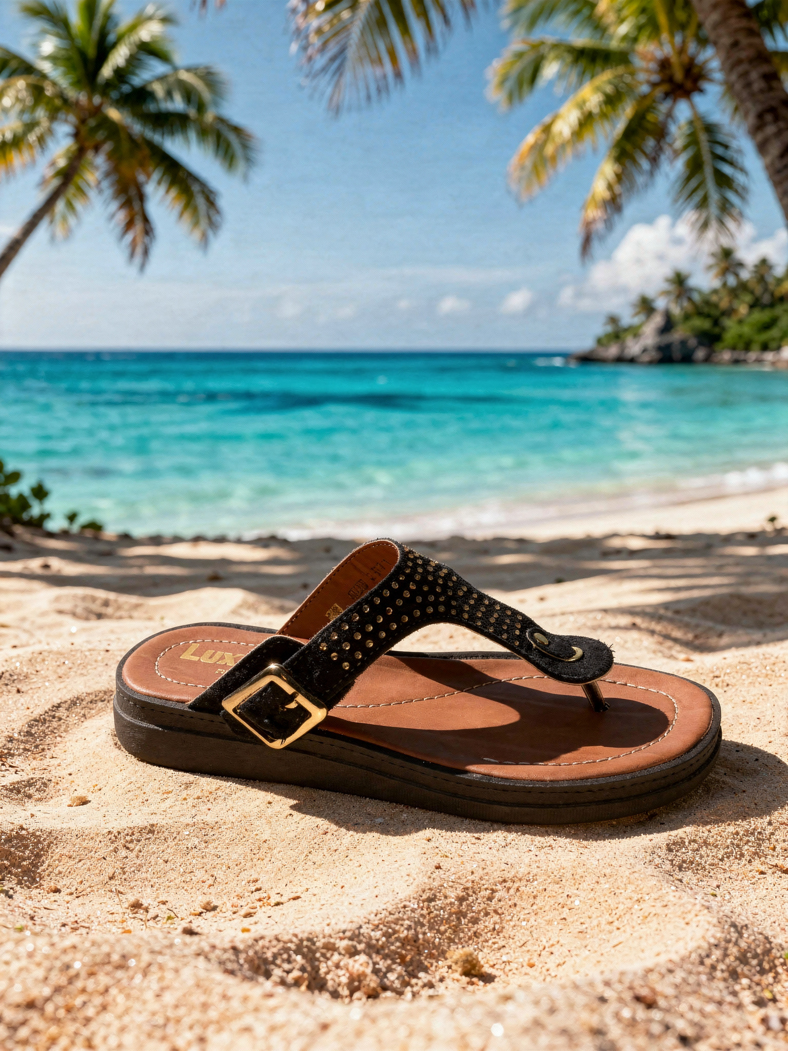 Sandalia Playera Negra