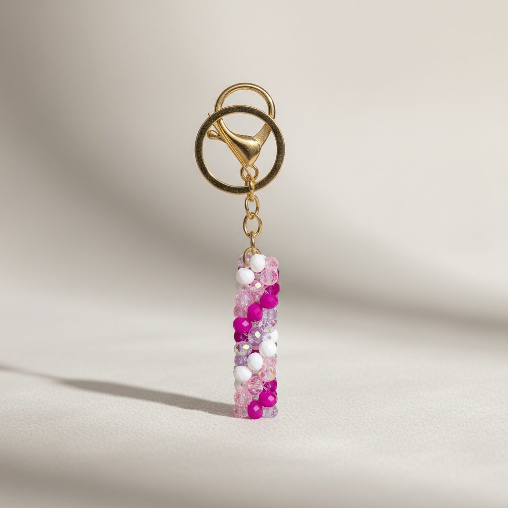 Chaveiro Palito tons de Rosa