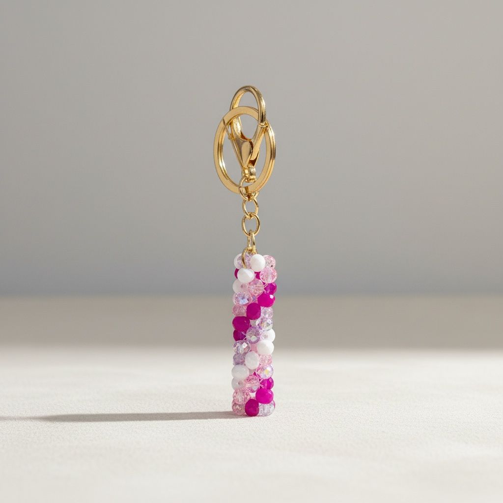 Chaveiro Palito tons de Rosa