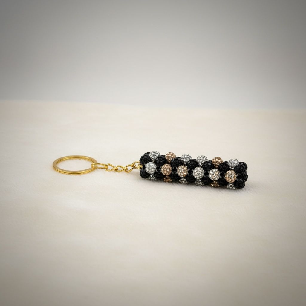 Chaveiro Três Cores de Strass