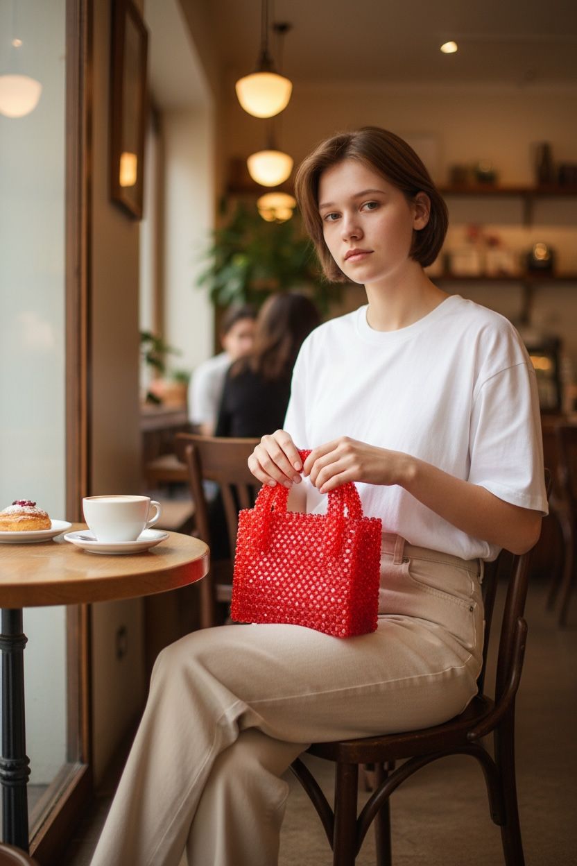 Bolsa Vermelha Escarlate