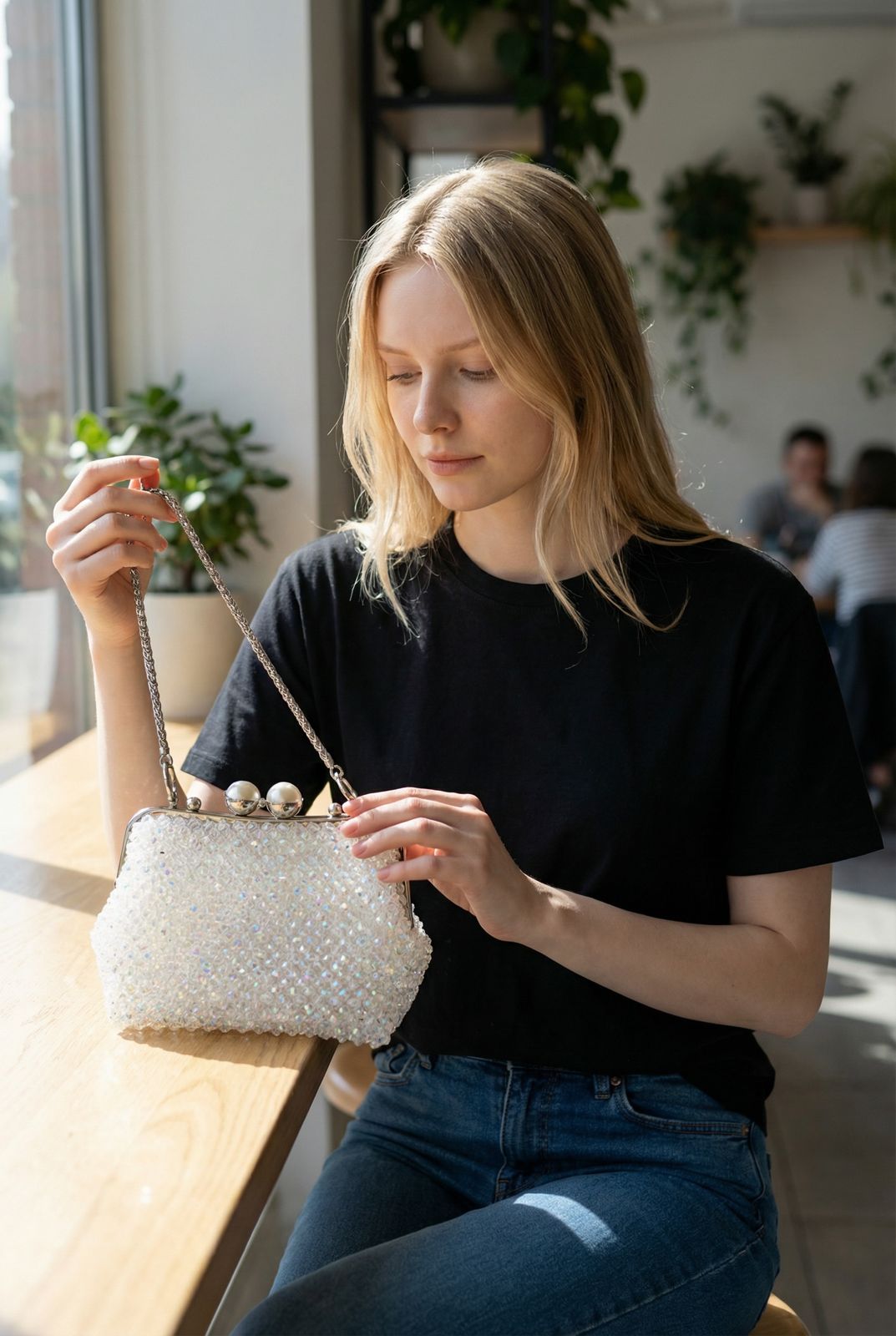 Bolsa de contas de Vidro