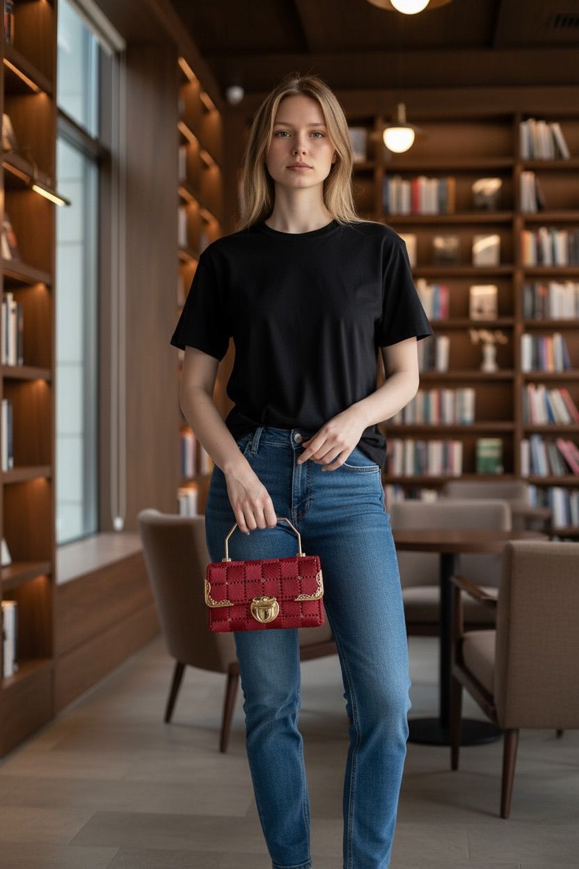 Bolsa Luxo Vermelho Valentino