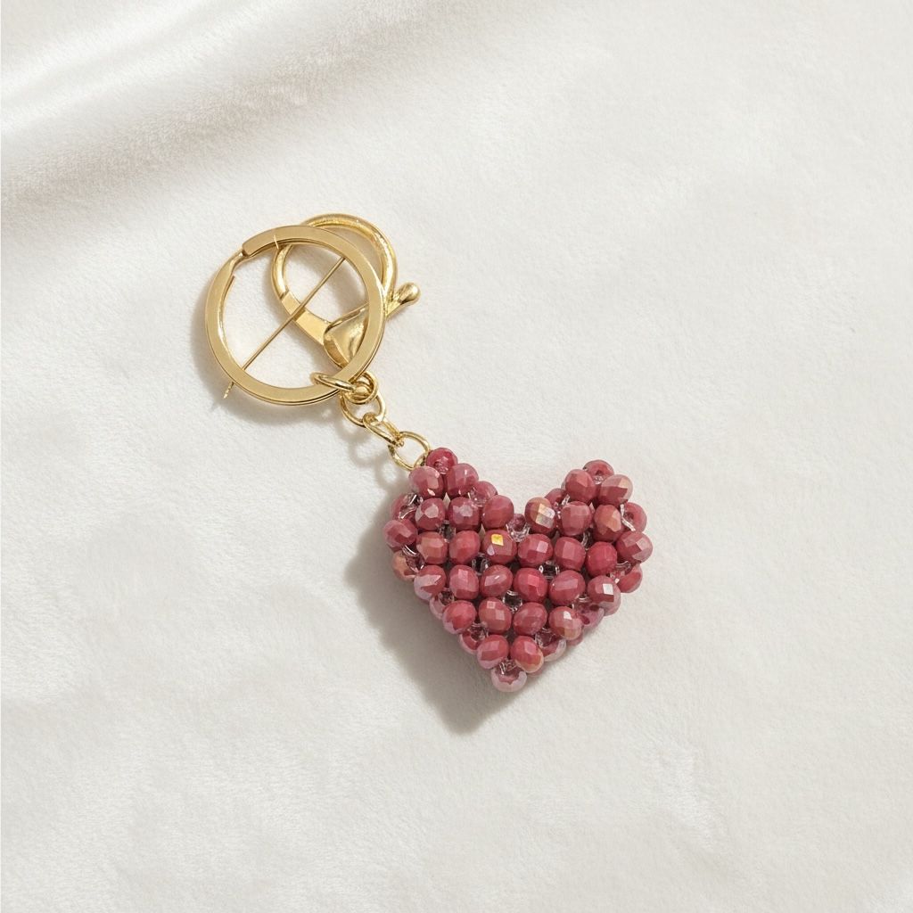 Chaveiro Coração Vermelho Fechado