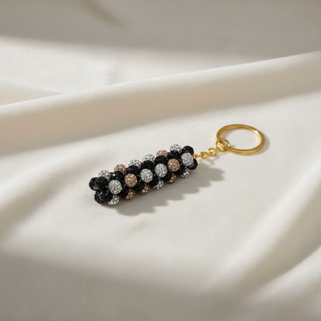 Chaveiro Três Cores de Strass