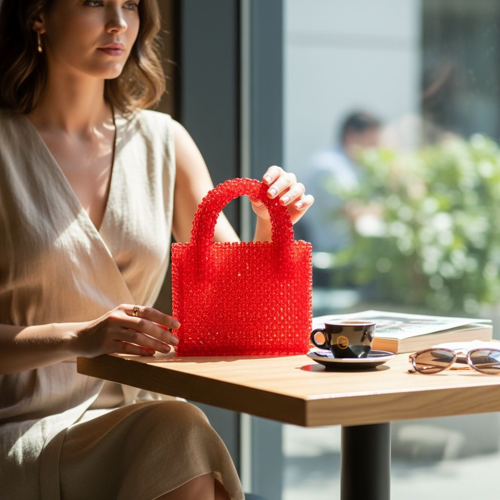 Bolsa Vermelha Escarlate