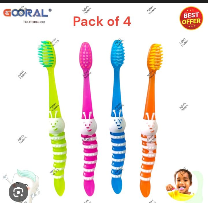 Kids Toothbrush Pack of 4