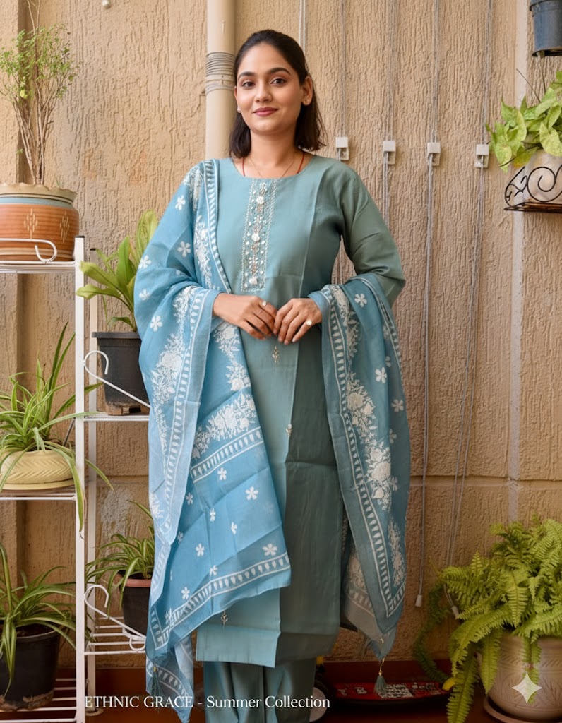 Ethnic Silk Kurta Set