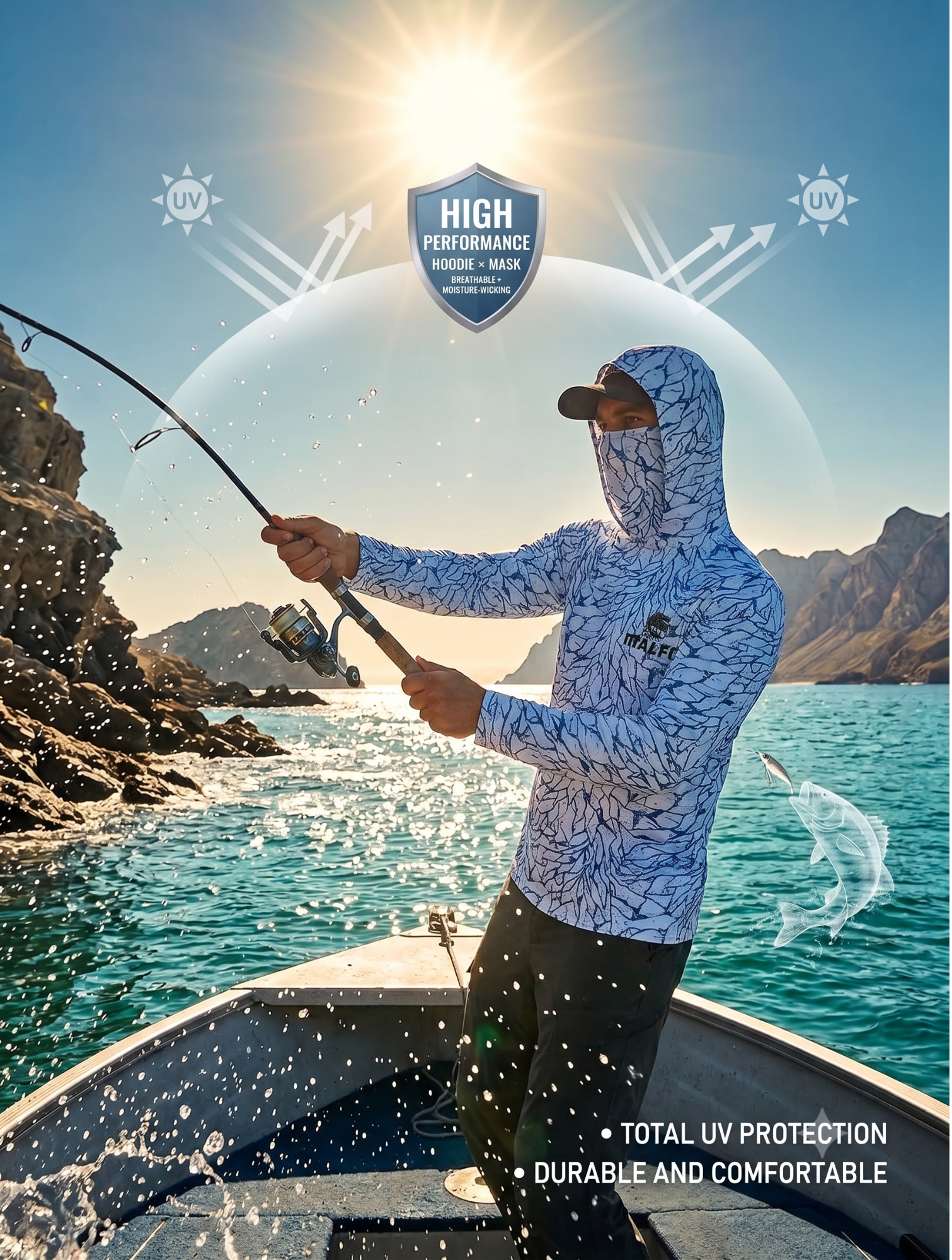 High Performance Fishing Hoodie Mask