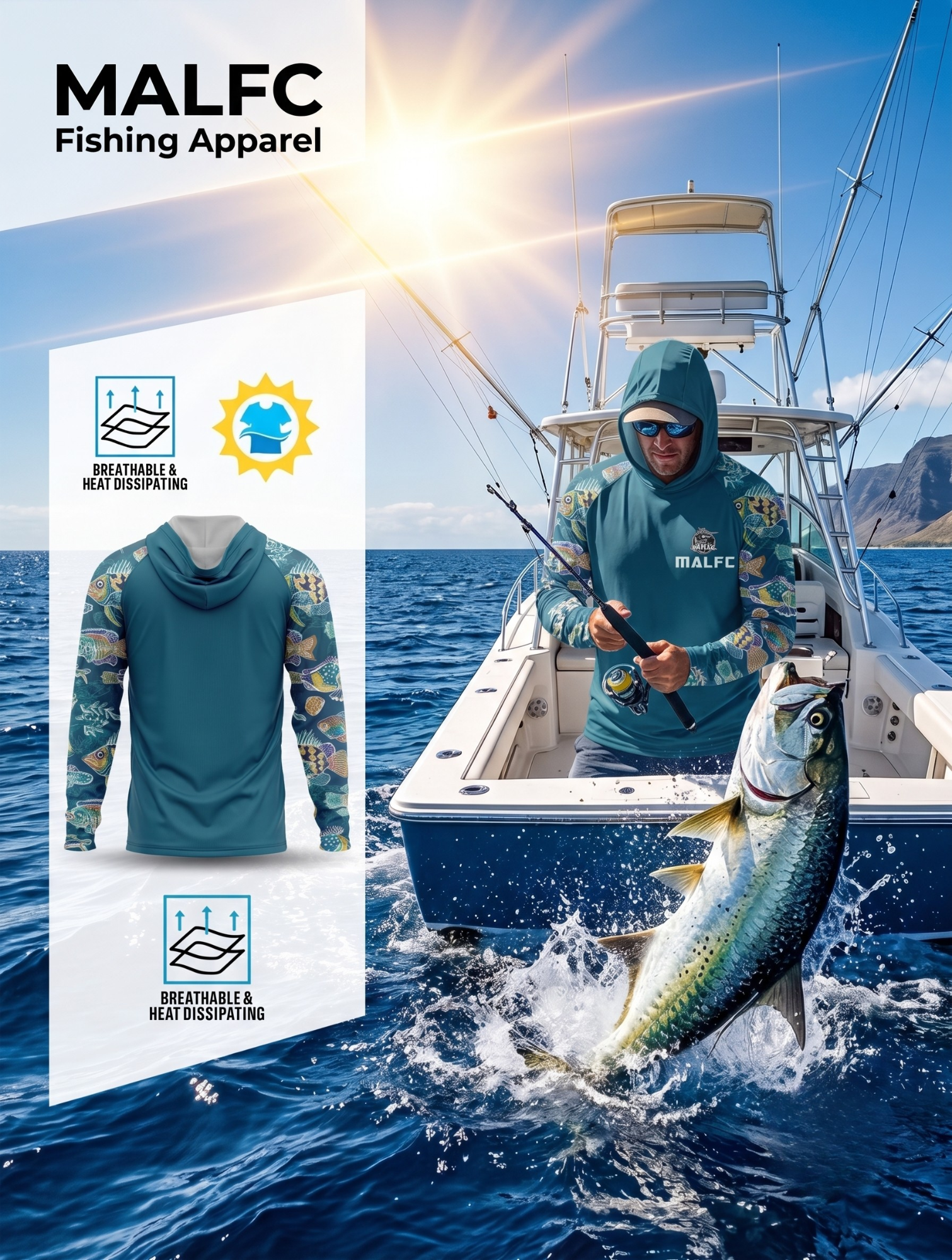 MALFC Performance Fishing Hoodie