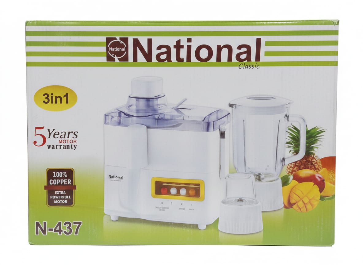 National 3-in-1 Blender & Juicer Machine