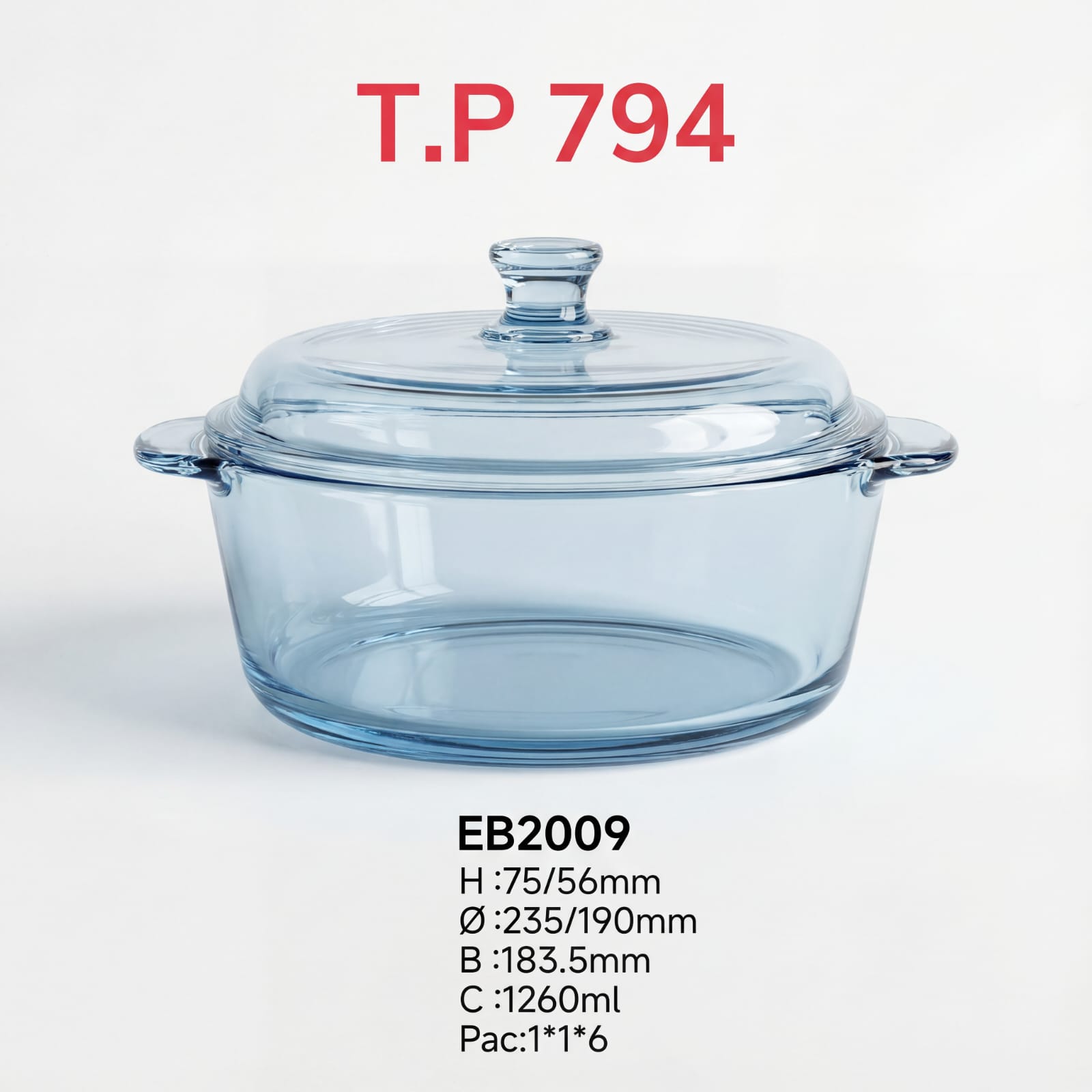 Glass Casserole Dish with Lid