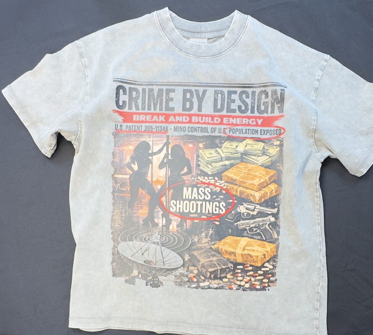 CRIME BY DESIGN - BREAK AND BUILD ENERGY ULTRA HEAVY WEIGHT PREMIUM SHIRT
