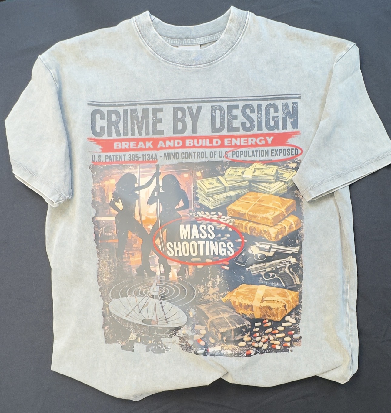 CRIME BY DESIGN - BREAK AND BUILD ENERGY ULTRA HEAVY WEIGHT PREMIUM SHIRT